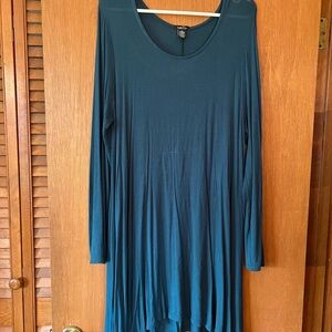 Teal Long Sleeve Dress